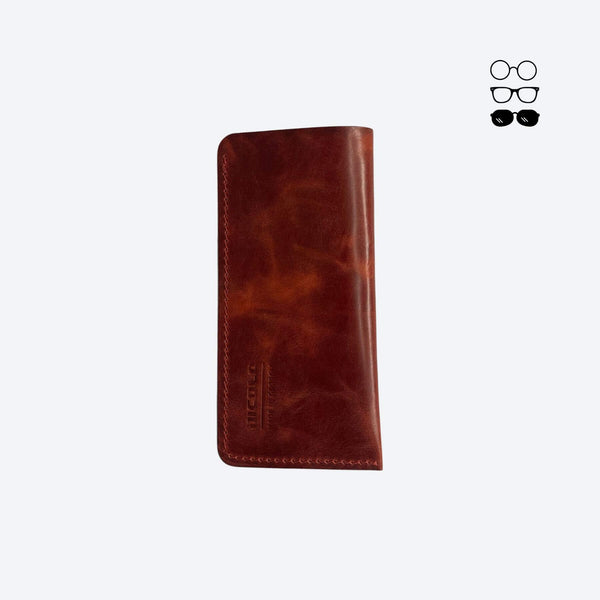 Nicolo Leather Glasses Case with Soft Interior Lining