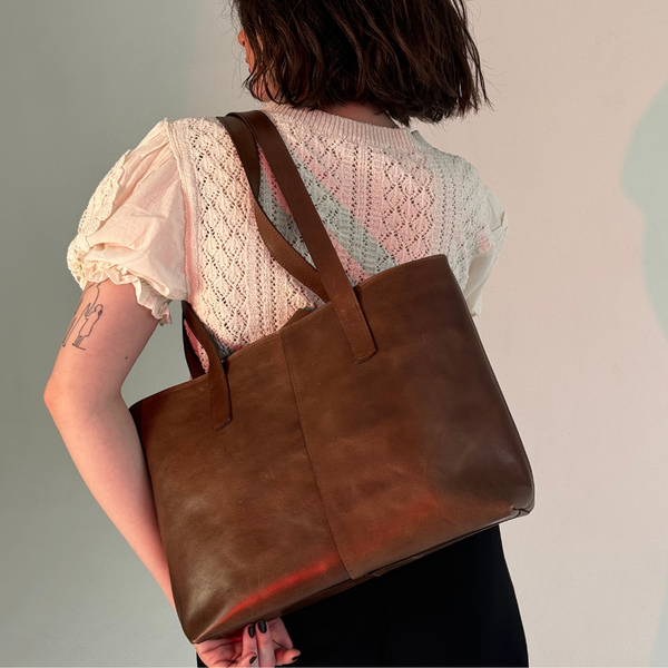 Nicolo Brown Tote Bag