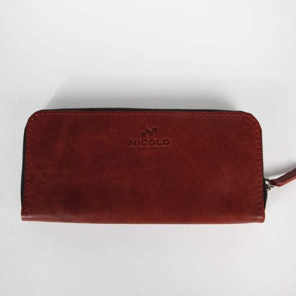 Nicolo Natural Leather Wallet, Handmade WUNI1