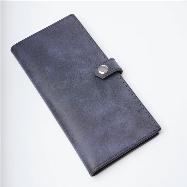 Nicolo Wallet Natural Leather Blue SW7HGBLU