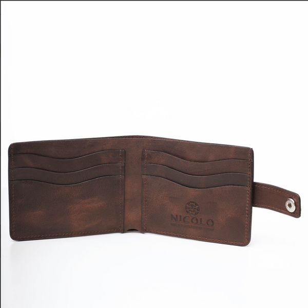 Nicolo Wallet Natural Leather Brown SW3HKGBR