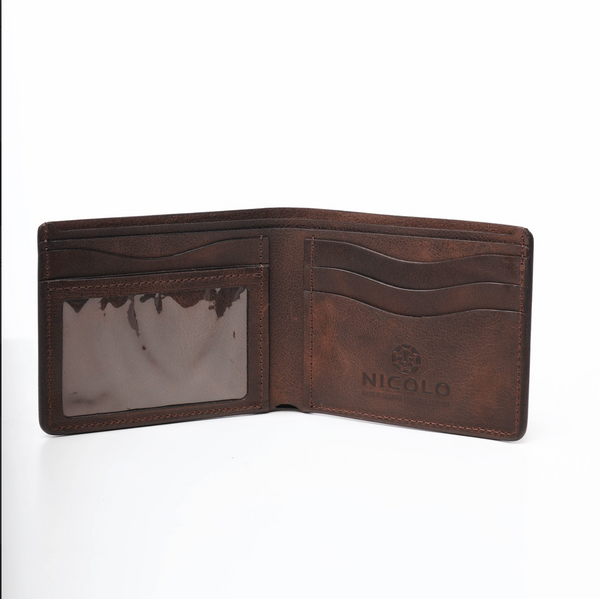 Nicolo Wallet Natural Leather Brown SW3C2TGBR