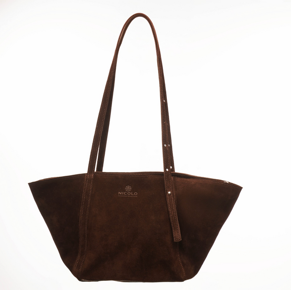 Nicolo Natural Leather Bag  Brown BAG24NBR