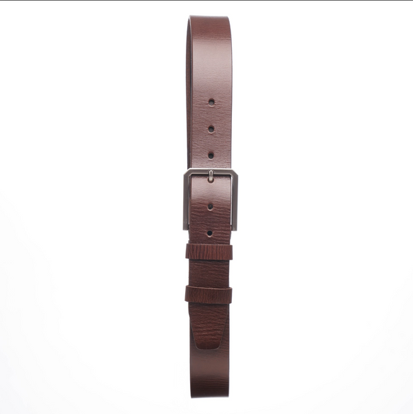 Nicolo Natural Leather Belt Brown, 40 mm, LOGON4BR